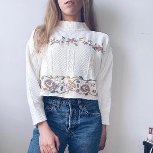 Adorable Floral Sweater